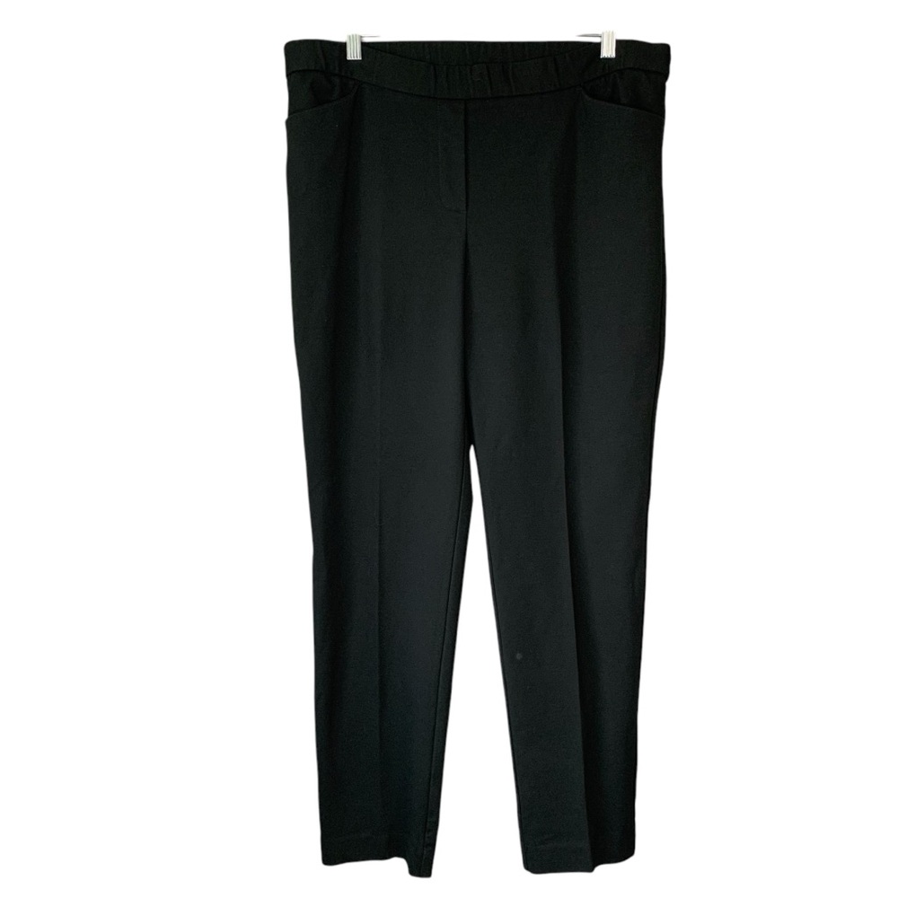 J.‎ Jill black ponte slim leg pull on pant with pockets. Size Mp